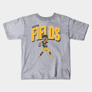 Justin Fields Pittsburgh Caricature Kids T-Shirt